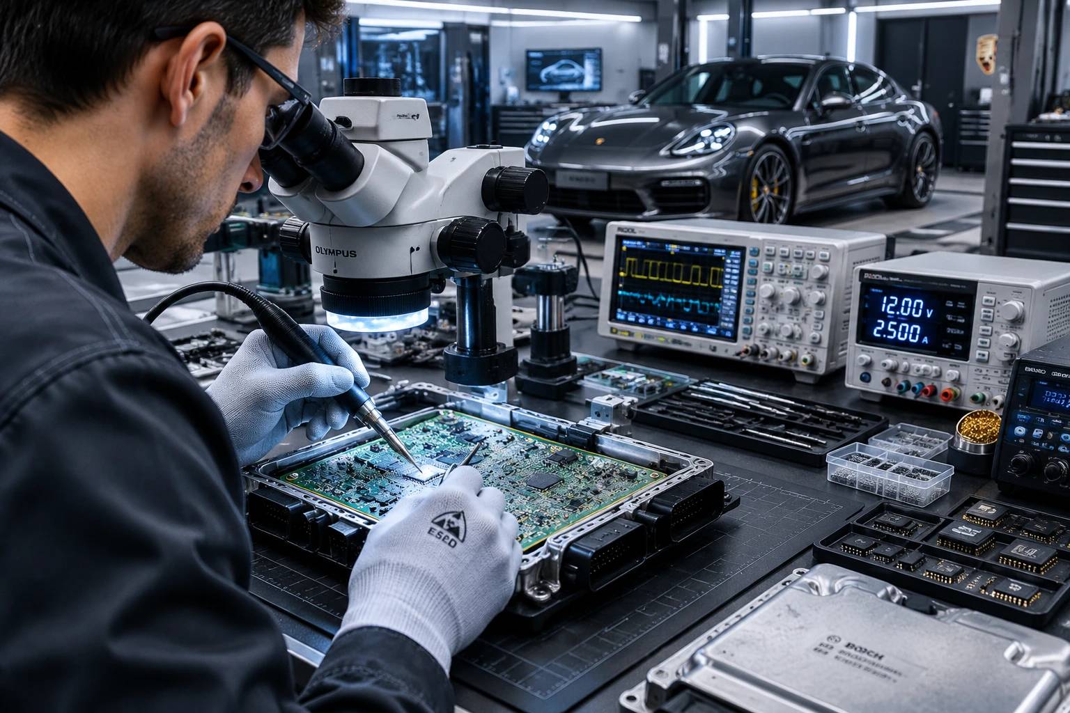 تعمیر ECU خودرو لوکس